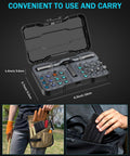 24 In 1 Magnetic Ratchet Screwdriver Set With Detachable T Handle Multi Bit Repair Kit in portable case
