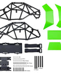 Chassis Frame Roll Cage Body Kit For Axial SCX10 II 90046 1 By 10 Nylon Plastic RC Crawler Upgrade Diy Parts Green