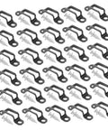 Heavy Duty Manganese Steel Furniture Fasteners 30 Pack Hidden Wardrobe Connectors with screws for secure assembly.