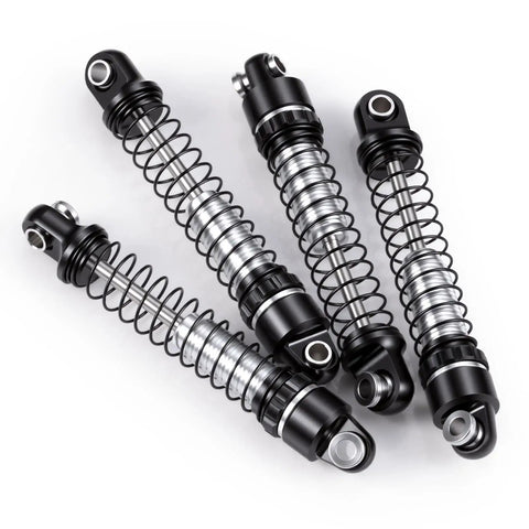 Beefy Aluminum 28mm RC Car Shocks for Axial SCX30 K10 JLU 1/30 Crawler Upgrades Black