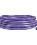 Beefy 1/2 Inch By 50 Foot High Pressure Hose With 4500 Psi Rating coiled, flexible purple design, ideal for pressure washing applications.