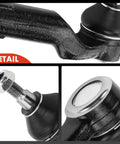 Close-up details of pair front outer tie rod ends for Mazda 3 2004-2013, 3 Sport 2009-2013, and Mazda 5 2006-2010 2012-2017 steering replacement.