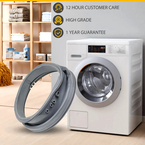 DIY Friendly No Fuss Easy Install Front Load Washer Door Gasket Replacement 4986ER0004F for LG Kenmore, rubber gasket in laundry room