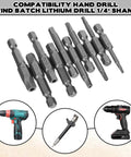 Badass Magnetic Security Star Bits Set Featuring Rock Solid S2 Steel Construction No Hassle Quarter Inch Hex Shank Drive set 10pc