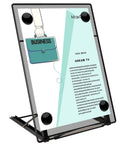 Desktop Document Holder For Typing And Hands Free Reading Foldable Paper Stand with Magnetic Buckles and Six Adjustable Angles