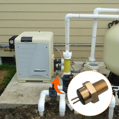 All In One Pool Heater Repair Kit With Stack Flue Sensor Thermistor And High Limit Switch For Pentair Sta Rite MasterTemp Max E Therm SR200 SR333 SR400 Pool And Spa Heaters on pool heater