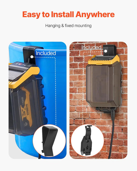 Cordless Submersible Water Transfer Pump With 528 GPH Flow Portable Sump Pump For Pool Garden includes wall mounting clips