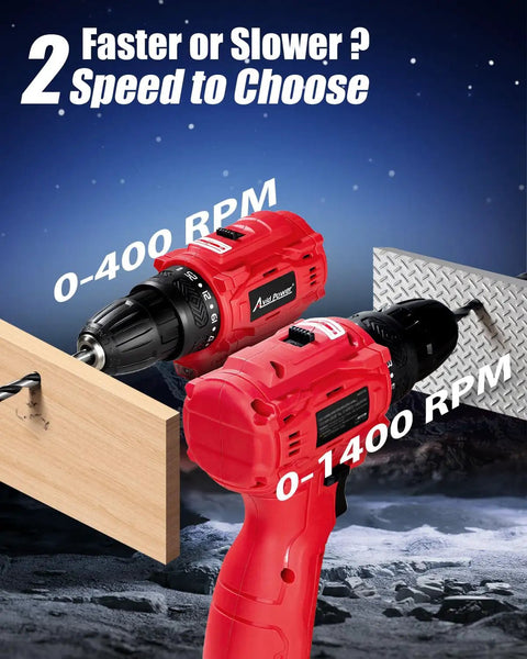 12V Brushless Cordless Drill Driver Set With 28 Nm Torque And 2.0Ah Battery For Home DIY Projects, Easy Handling, Quiet Operation, Spark Free Safety, Durable Compact Kit For Quick Precise Work, 2-speed drill shown drilling wood and metal