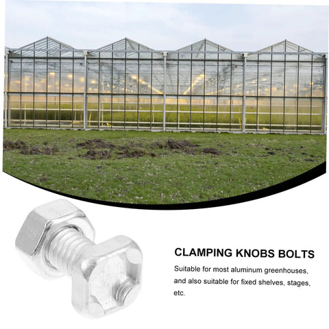 Greenhouse Repair Kit With Clamping Nuts And Square Head Bolts For Garden Shelving Brackets And Shelf Supports No Fuss Diy Friendly And Easy To Install Reusable And Durable Aluminum Hardware For Long Lasting Growth Setup