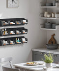 Garage Must Have Wall Mounted Storage Bins Space Saving Organizer With 12 Plastic Bins And 3 Metal Rails in kitchen setup
