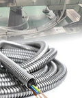 Tough As Nails 304 Stainless Steel Flexible Conduit Heavy Duty Anti Bite Metal Cable Protector for electrical wiring.