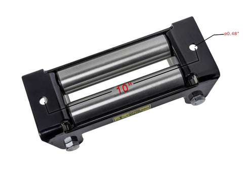 4 Way Winch Roller Fairlead With 10 Inch Universal Mount Off Road Ready Heavy Duty Cable Guide For SUVs And Trucks Reduces Friction And Wear