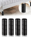 Heavy Duty Rubber Bed Frame Toe Protectors Four Pack Cushioned Corner Guards For Furniture Legs displayed on a carpet floor.