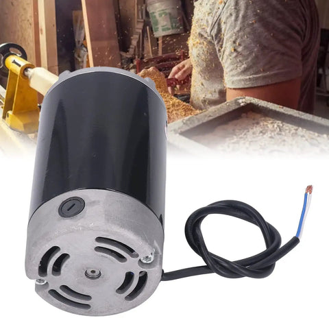 Heavy Duty Mini Lathe Motor Replacement 750W High Speed 6000RPM With M10 Shaft 40mm And 110V Iron Housing close-up view