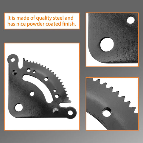 John Deere Steering Sector Drag Link Kit For Lawn Tractors Durable Replacement For LA100 Through LA175 X130R X165 And D Series Easy Install Keeps Steering Precise And Responsive In Rough Conditions. black steel sector gear with powder-coated finish
