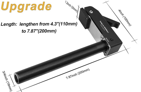 Two Pack 3/4 Inch Bench Clamps Hold Down Quick Release For Workbench And MFT Tables, 19mm Extended Handle, side view