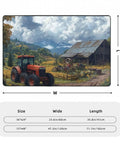 Farmhouse Tractor Area Rug 36x24 Inch Soft Non Slip Floor Mat For Living Room Doormat Large Modern Carpet Machine Washable