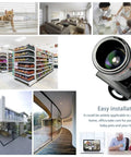 Compact Bullet Security Camera 960H 1000TVL HD With 2.8 To 12mm Varifocal Lens showing versatility for home and office use