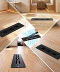 Aluminum RV Floor Vent Cover Kit 2x10 Magnetic Removable Floor Register Trap Black Inside in flooring setup.