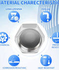 Material characteristics of 304 Stainless Steel 1/4 Inch NPT Female Hex End Cap Pipe Fitting Thread Adapter Pack Of 12.