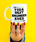 Funny Engineer Mug For Men And Women A Totally Dope Graduation Gift For Engineers And Students And STEM Lovers Mechanical Civil Science And Math Coffee Cup Keepsake held by a hand
