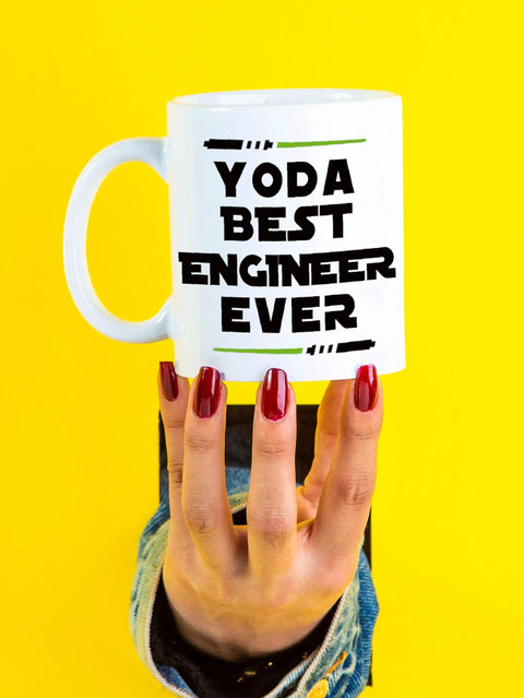 Funny Engineer Mug For Men And Women A Totally Dope Graduation Gift For Engineers And Students And STEM Lovers Mechanical Civil Science And Math Coffee Cup Keepsake held by a hand