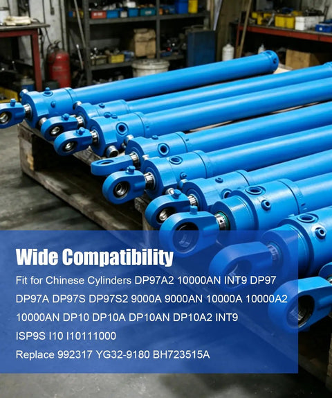 Hydraulic Cylinder Seal Rebuild Kit For 2-Post Lifts, Leak-Proof Seals, Easy Install, Beefed-Up, High-Load Capacity, Keeps System Pressure