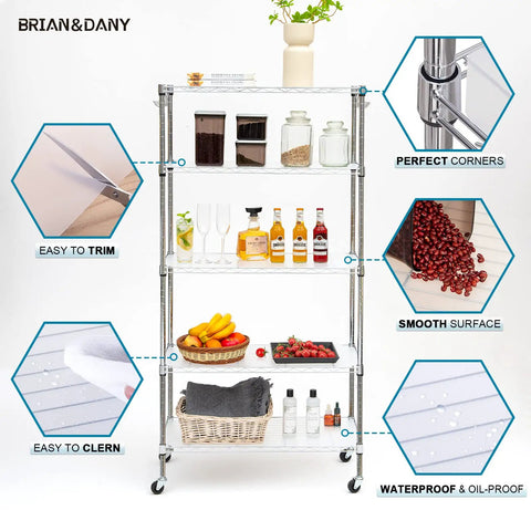Heavy Duty Wire Shelf Liner 18 By 48 Inches Set Of Five Waterproof Transparent Mats For Kitchen Pantries Garage Closets Is A Top Notch Pick That Delivers Slick Results Daily