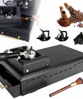 Skip The Backbreaking Scrubbing With This Electric Portafilter Cleaner Designed For 58mm Espresso Machines, 300 Rpm Motor Flips Off Stubborn Coffee Gunk Fast, Comes With Catch Tray, Scrapers And Brush, Dope Daily Grind Essential.