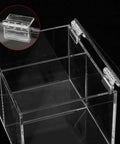 Clear Plastic Hinges 8 Pack Self Adhesive Acrylic Piano Hinges for Cabinets Lids Drawers and DIY Furniture Projects easy install