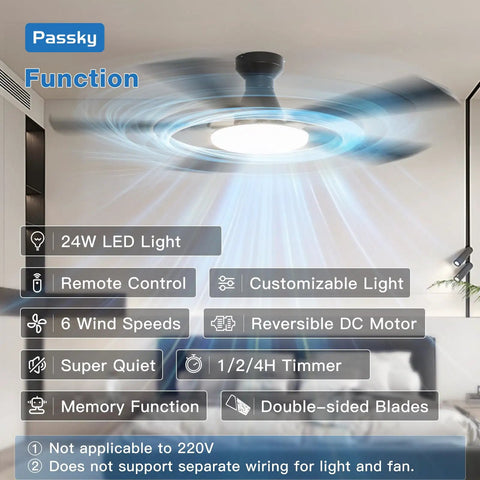 52 Inch Flush Mount Ceiling Fan With Light And Remote Low Profile Black Fan For Bedroom Or Farmhouse Keeps Your Room Cool