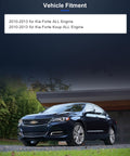 Vehicle fitment showing compatibility for Kia Forte 2010-2013 and Forte Koup 2010-2013 models.