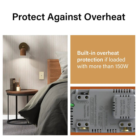 Ivory Toggle Led Dimmer Switch For Up To 150 Watt Bulbs delivers crisp flicker free lighting with built-in overheat protection.