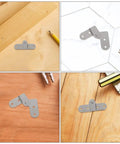Heavy Duty Folding Hinge Kit For Tables And Ladders, 6 Pack Iron Chicken Mouth Style Hinges on various surfaces