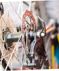 Heavy Duty Mechanical Disc Brake Kit With Front And Rear Rotors And Thick Pads For Mountain Bike showing rotor and caliper close-up.