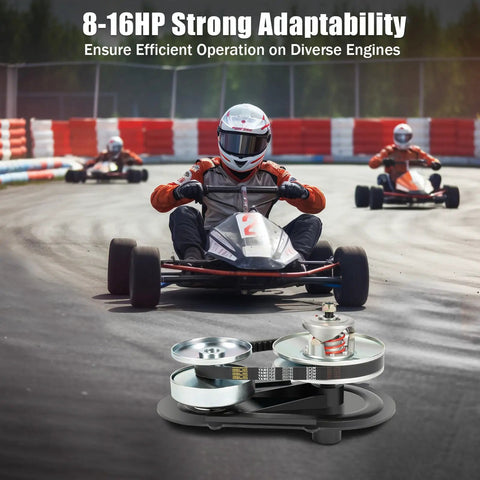Go Kart Torque Converter Kit 40 Series With 1 Inch Bore For 16 HP Engines suitable for racing karts on track