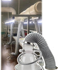 Portable Soldering Fume Extractor With Flexible Nylon Hose And Dual Wing Clamps For Rapid Toxic Smoke Capture and Crisp Air Filtration