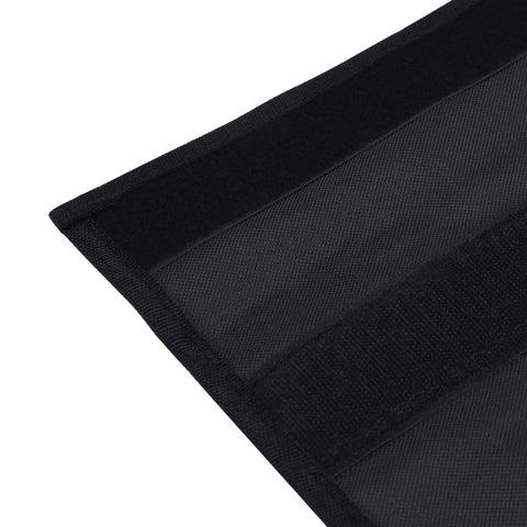 Close-up of a black Oxford cloth pouch from Folding Garden Kneeling Seat And Tool Bag Set With Durable Oxford Cloth Pouch Garden Work Seat Tool Organizer