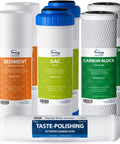 7-Count NSF Certified 1-Year Replacement Filter Cartridges Pack For Standard 5-Stage RO Systems, includes sediment, GAC, CTO