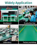 LOGIJOY 23.7x118 in green rubber ESD soldering mat roll for workbenches, production lines, and labs
