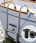 Four Pcs Folding Pontoon Ladder Insert Plugs For 1 Inch Tubes Removable Dock Mounting Hardware Boat Replacement Parts with ladder