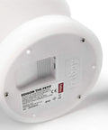 Bottom view of Petit Rechargeable LED Lamp 2 Pack showing IP21 rating label and drip-proof base.