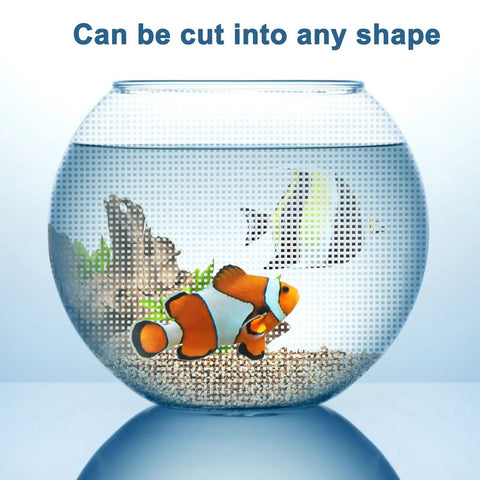 A Straight Up Fish Tank Divider Set That Slides Right In Without The Hassle Includes Tough Suction Cups And Lets You Cut It To Size For A Secure Custom Fit On Any Standard Aquarium Today in use in a round tank.