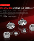 Front Wheel Bearing Hub Assembly Set 2 Pair For Toyota Camry V6 3.0L 2004 2006 And Lexus RX350 2008 2015 With 5 Lug Design