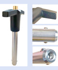 Locking Pin With Push Button Quick Release And Safety Rope, 304 Stainless Steel, 6mm Dia X 116.5mm Length, Close-up Views