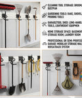 4 Pack S Hooks For Wall Storage System Heavy Duty Curved Pivot Garage Hooks With Non Slip Coating organizing tools on wall.