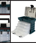 Ultra Handy Portable Tool Box Small Parts Organizer With Four Removable Drawers And Customizable Compartments for storage