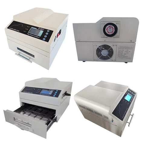 3300W Automatic Reflow Soldering Machine with LCD Screen and Hot Air Circulation SMT Oven for PCB LED Projects 
