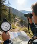Heavy Duty Rock Solid Map Distance Measurer Built Like A Tank For Spot On Tracking And No Sweat Handling On Rough Outdoor Job Sites By Seasoned Surveyors And Engineers in use outdoors.