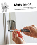 Invisible Folding Door Hinge Kit For Secret Doors Easy To Install Cross Hidden Hinges Dope Sturdy Alloy Construction Hidden Hardware For Bifold And Sliding Doors Durable Quick Install For Hidden Cabinets And Secret Door Projects installation view